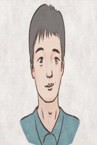 眉毛后半段稀疏的男人 個性剛烈
